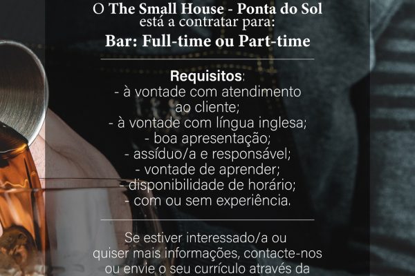 THE SMALL HOUSE – OFERTA DE EMPREGO