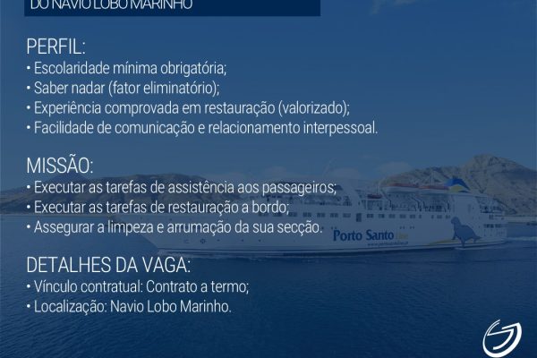 PORTO SANTO LINE | OFERTA DE EMPREGO