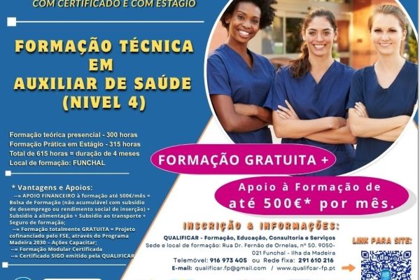 QUALIFICAR FP: FORMAÇÃO TÉCNICA EM AUXILIAR DE SAÚDE